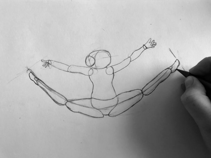 Drawing titled "Student,8 years old…" by Eb, Original Art,