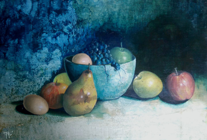 Schilderij getiteld "huile-sur-toile-55c…" door Ple Eric, Origineel Kunstwerk, Olie