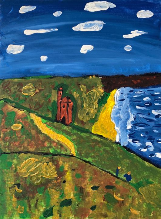 Painting titled "Cornwall Dream" by Eris Polite, Original Artwork, Acrylic