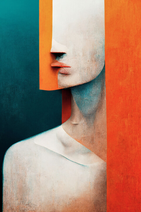 Arts numériques intitulée "The Man Who Sees Wi…" par Erkan Cerit, Œuvre d'art originale, Peinture numérique