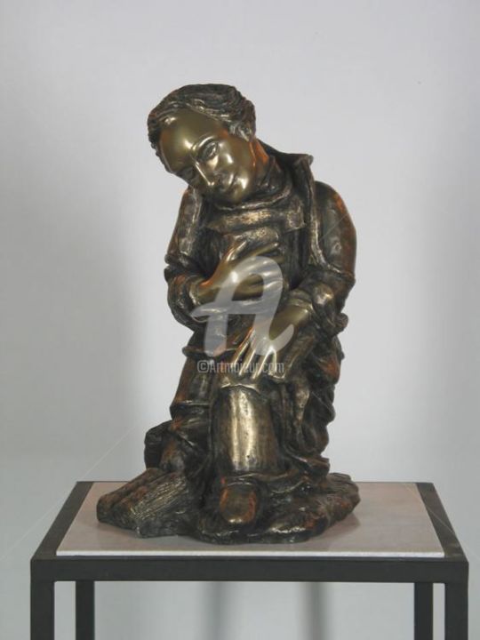 Sculpture intitulée " Philosophize him" par Erna Antunes - ( Erna Y ), Œuvre d'art originale
