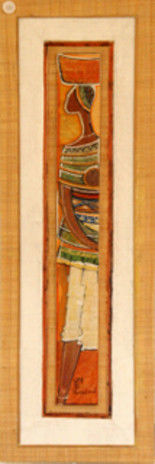Painting titled "La Porteuse" by Sikart, Original Artwork