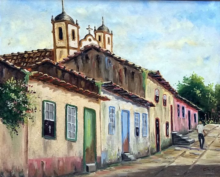 Painting titled "solidao-2.jpg" by Ernesto Duarte, Original Artwork, Oil Mounted on Wood Panel