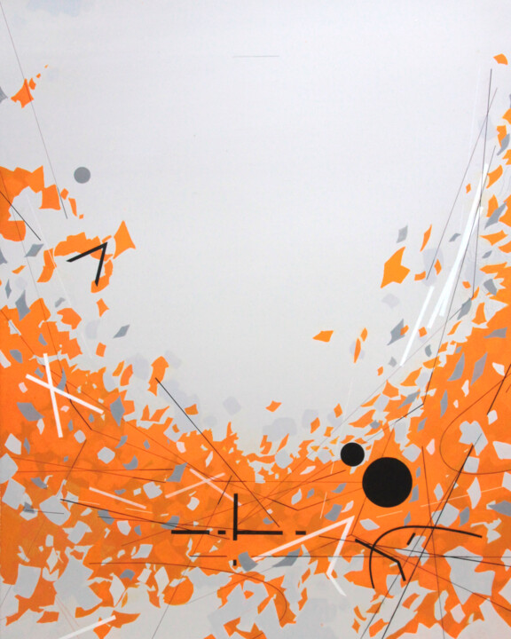 绘画 标题为“Papertrail_231” 由Ernst Kruijff, 原创艺术品, 丙烯