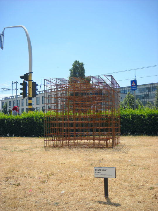 Sculpture intitulée "KUBUS" par Ernst Kraft, Œuvre d'art originale