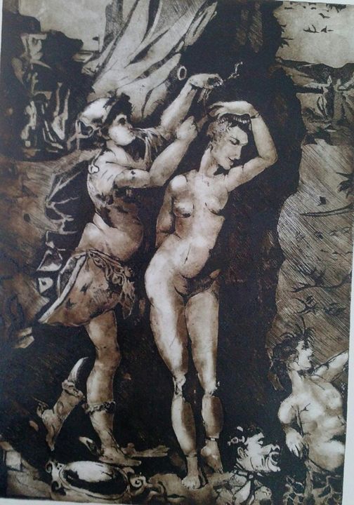 Impressões e gravuras intitulada "Venüs....." por Erol Yıldırım, Obras de arte originais, Gravação