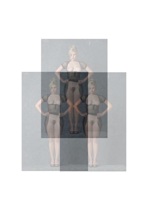 Arte digitale intitolato "trittico erotico" da Ambrosi Piergiovanni, Opera d'arte originale, Lavoro digitale 2D