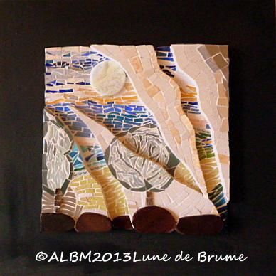 手工艺品 标题为“Lune de Brume” 由Ervalena, 原创艺术品