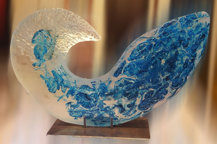 Sculpture titled "20190516-153045.jpg" by Erwin Houssin, Original Artwork, Glass