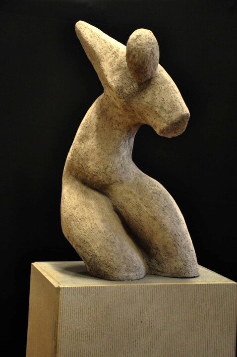 Sculpture intitulée "beeld21-laag.jpg" par Erwin Houssin, Œuvre d'art originale