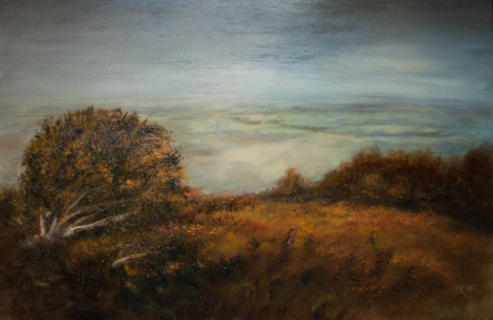 Schilderij getiteld "exmoor-1.jpg" door Erwin Libbrecht, Origineel Kunstwerk, Olie