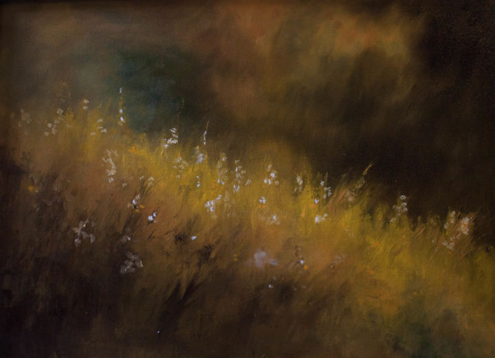 Schilderij getiteld "grass-1.jpg" door Erwin Libbrecht, Origineel Kunstwerk, Olie