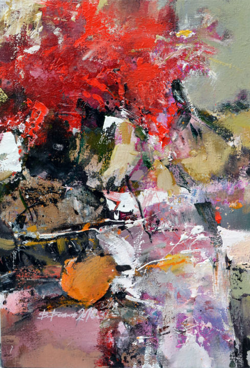 Картина под названием "Краски лета" - Беляков Валерий, Подлинное произведение искусства, Масло