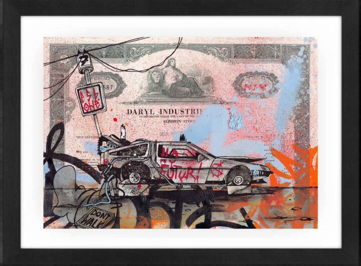 Peinture intitulée "Back to No Future" par Esboner, Œuvre d'art originale, Acrylique