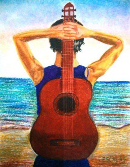 Pintura titulada "Melody of the Sea" por Carmen Escalante, Obra de arte original