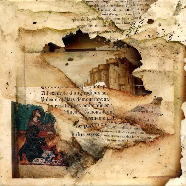 Peinture intitulée "Vulcain et Mars dem…" par Ghislaine Escande, Œuvre d'art originale,