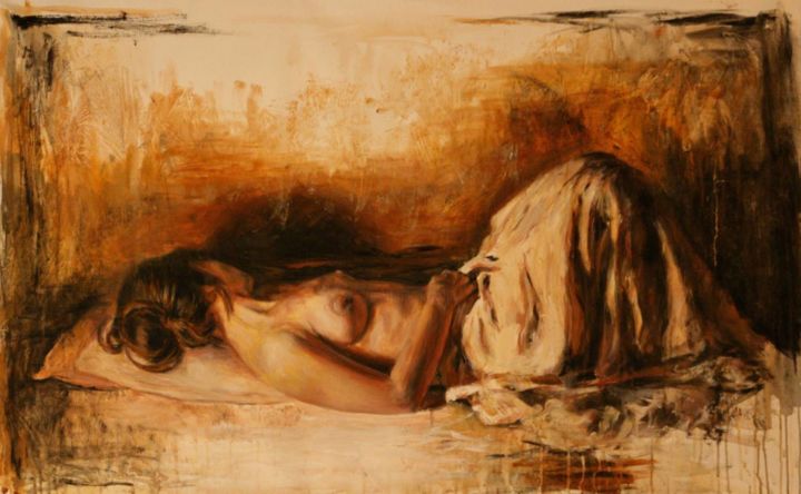 Painting titled "Lucretia" by Escha Van Den Bogerd, Original Art,