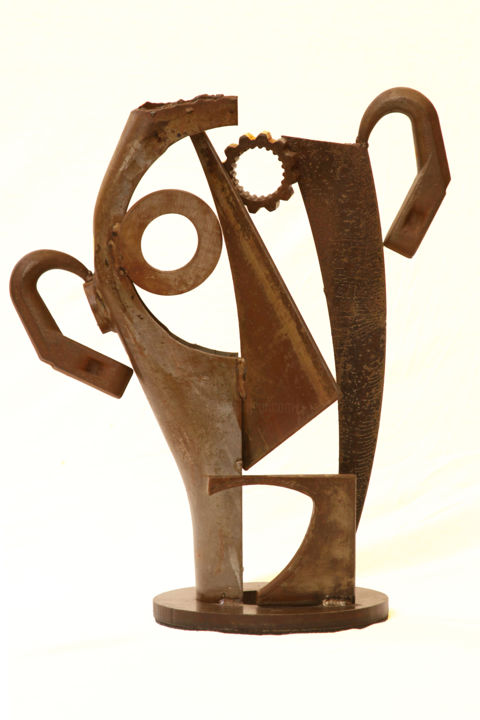 Sculpture titled "Eduardo.jpg" by Mauro Maria, Original Artwork, Metals