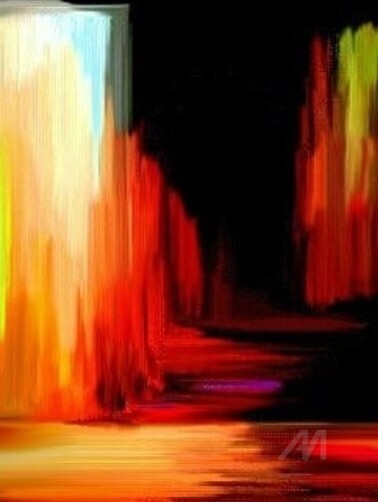Painting titled "Armonía del Caos" by Nana Tonkin - Obras, Original Art,