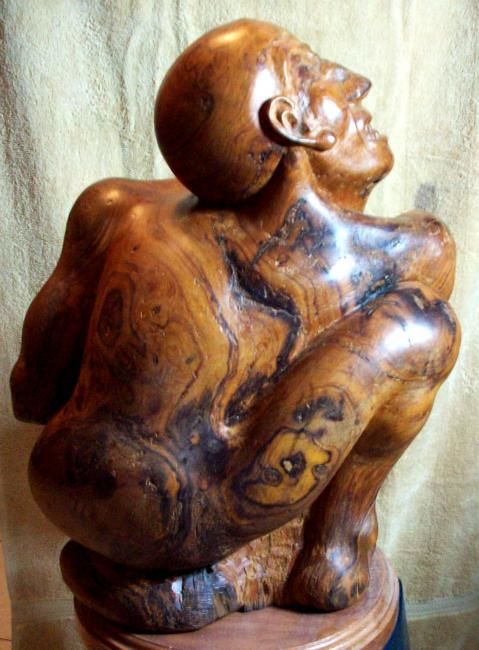 Sculptuur getiteld "la ira" door Oscar Delgado Murillo, Origineel Kunstwerk