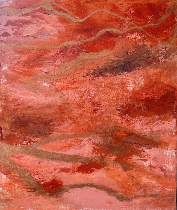 Peinture intitulée "Air de terre" par Esmée, Œuvre d'art originale, Acrylique