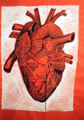 Pintura titulada "corazón" por Esmelyn Miranda, Obra de arte original