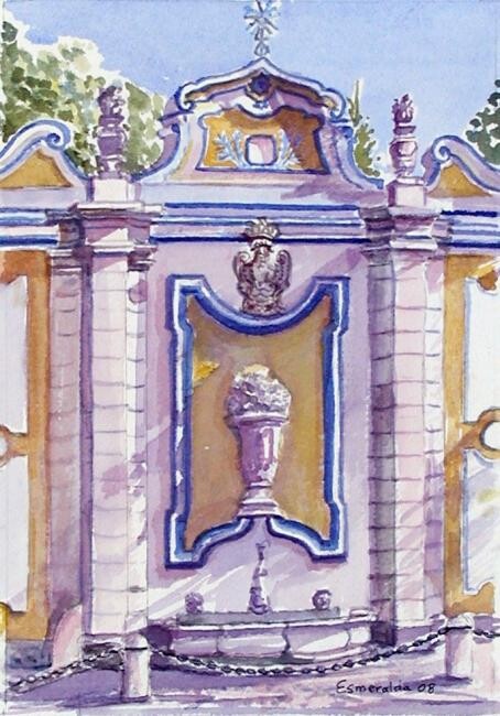Pittura intitolato "Fonte dos Pasmados…" da Esmeralda Duarte, Opera d'arte originale