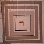 Scultura intitolato "4 Square in 3-D" da Esp---Art, Opera d'arte originale