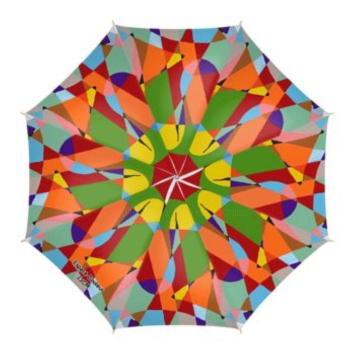 Design intitulée "PARAPLUIE ESPOIR" par J3cm (Carine), Œuvre d'art originale, Accessoires