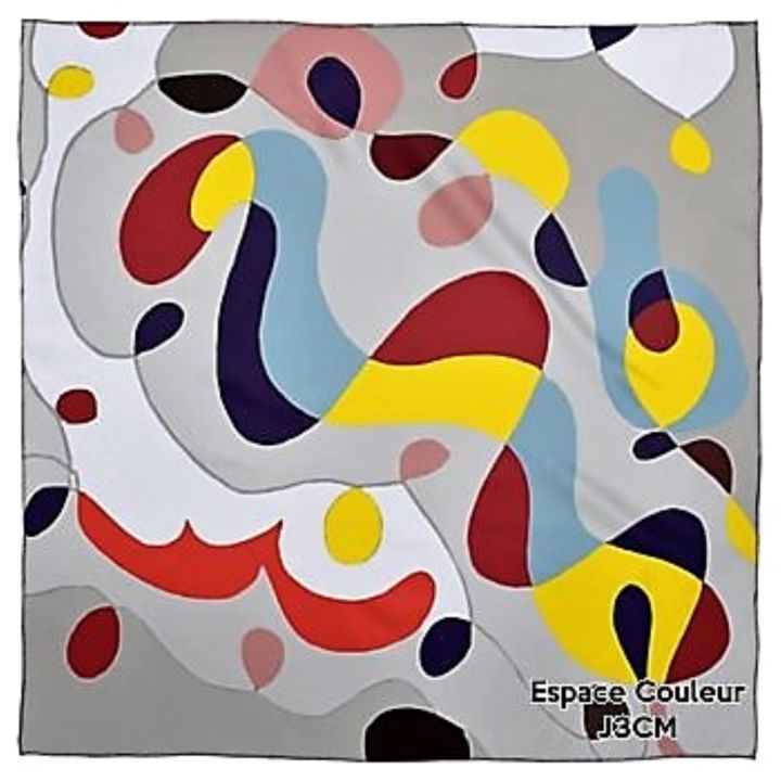 Design mit dem Titel "FOULARD SOURIRES" von J3cm (Carine), Original-Kunstwerk, Kleidung