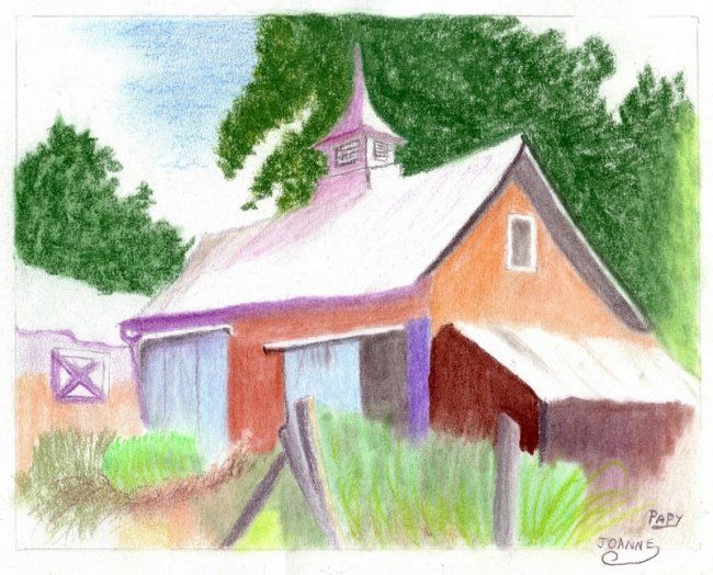 Peinture intitulée "Cabanon" par Geneviève Verly-De Swarte, Œuvre d'art originale,