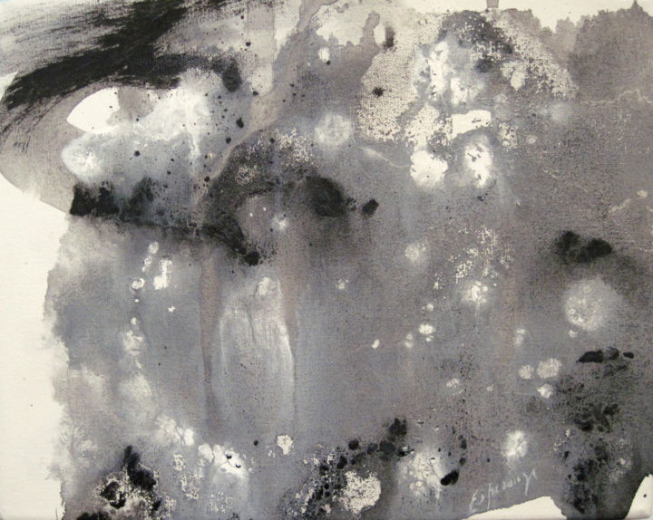 绘画 标题为“"Black and white IV"” 由Liliana Esperanza, 原创艺术品, 油