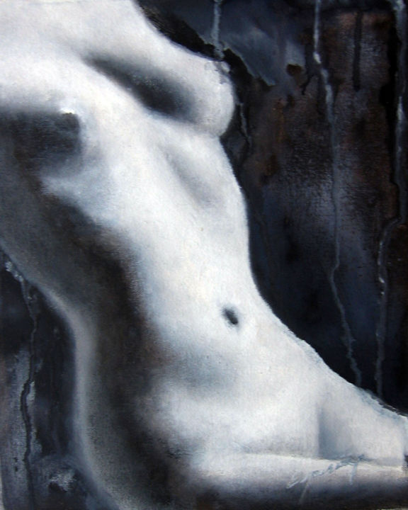 Painting titled ""Sensualidad VIII"" by Liliana Esperanza, Original Artwork, Oil