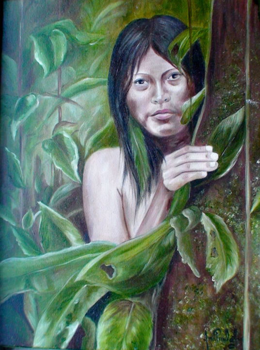 Painting titled "Jurema.jpg" by Espírito Luz, Original Artwork