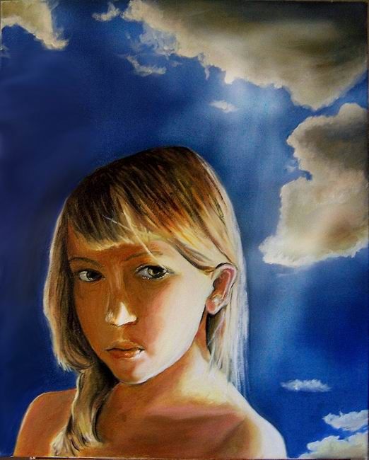 Painting titled "Life, the saddest j…" by Alexandra Postolache, Original Artwork