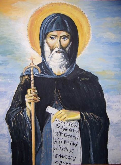 Painting titled "St.Anthony" by Alexandra Postolache, Original Artwork