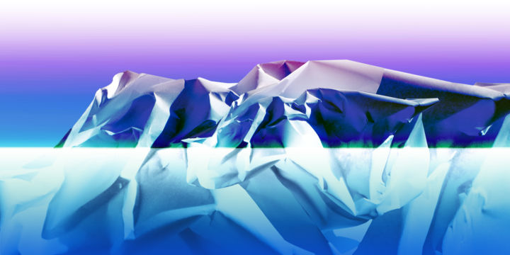 Digital Arts titled "FJORD" by Gérard Esquerre, Original Art, 2D Digital Work