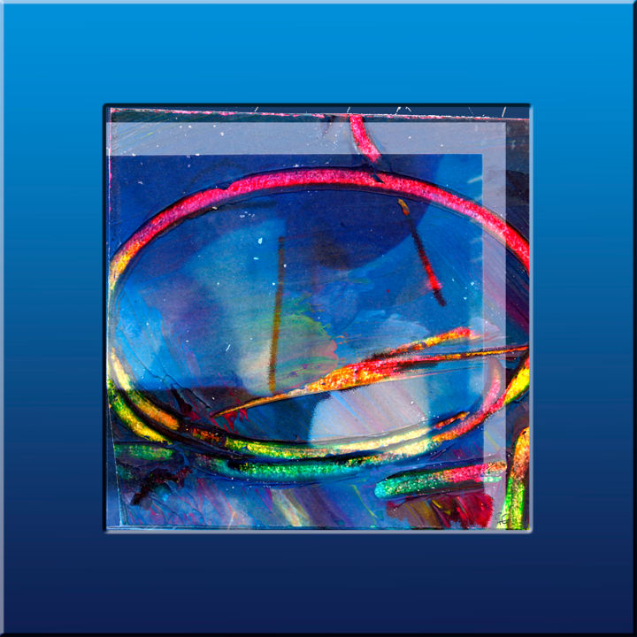 Digital Arts με τίτλο "Son" από Gérard Esquerre, Αυθεντικά έργα τέχνης, Ψηφιακή ζωγραφική Τοποθετήθηκε στο Plexiglass