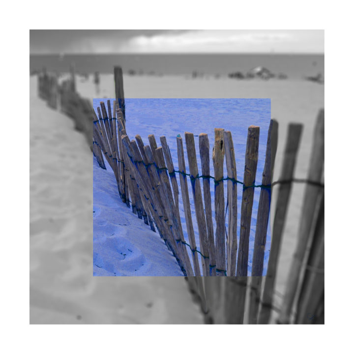 "Palissade de mer" başlıklı Dijital Sanat Gérard Esquerre tarafından, Orijinal sanat, Foto Montaj