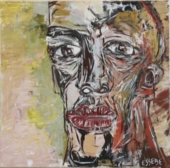 Peinture intitulée "homme matière VI" par Essebe, Œuvre d'art originale