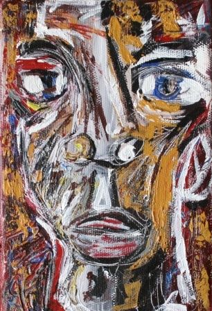 Peinture intitulée "Homme matière X" par Essebe, Œuvre d'art originale
