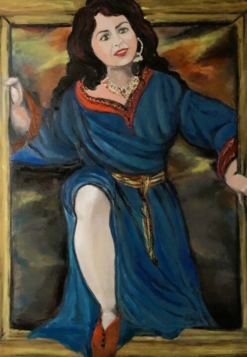 Painting titled "Escapade" by Essia, Original Artwork, Oil