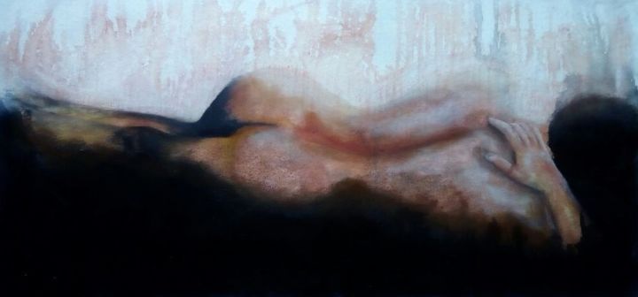 Pintura intitulada "Maturidade e sensua…" por Estela Brito, Obras de arte originais, Outro