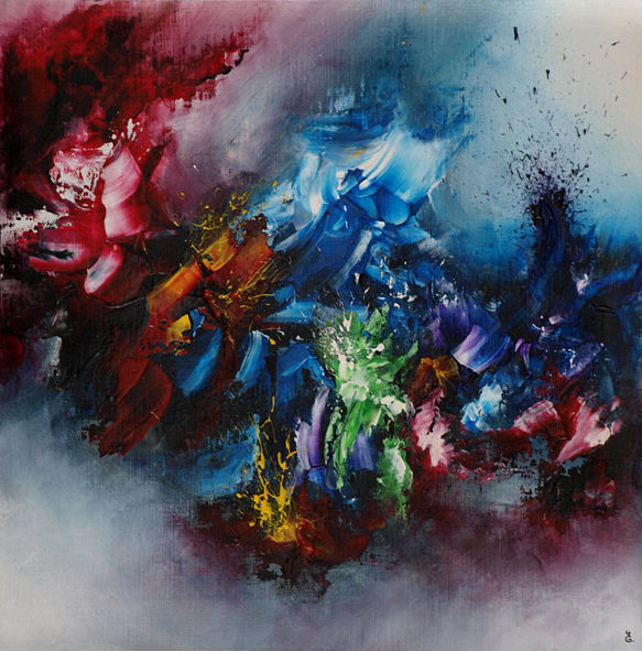 Peinture intitulée ""Ovation"" par Estelle Barbet, Œuvre d'art originale, Acrylique Monté sur Autre panneau rigide