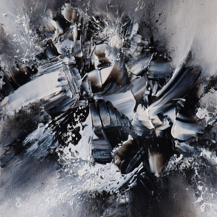 Painting titled "Turbulence" by Estelle Barbet, Original Artwork, Acrylic