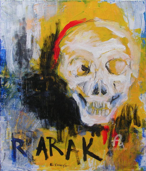 Painting titled "Rarak" by Estelle Bonenfan, Original Artwork, Acrylic