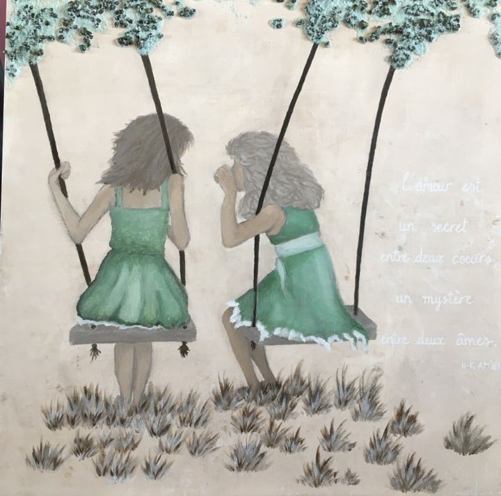 Mon Coeur Balance Painting By Estelle Pax Artmajeur