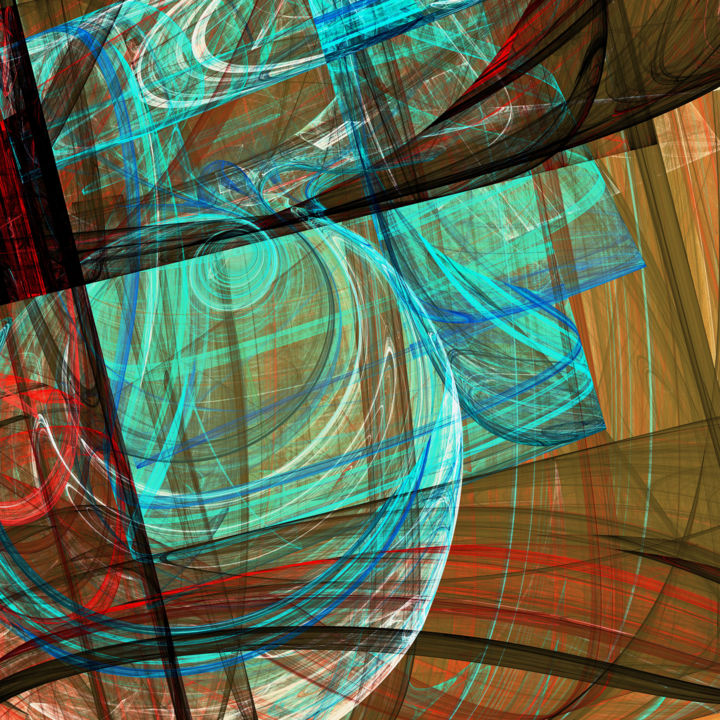 Digitale Kunst getiteld "Abstract Compositio…" door Angel Estevez, Origineel Kunstwerk, 2D Digital Work