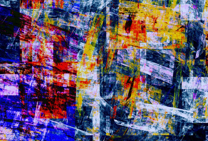 Artes digitais intitulada "Abstract Compositio…" por Angel Estevez, Obras de arte originais, Trabalho Digital 2D