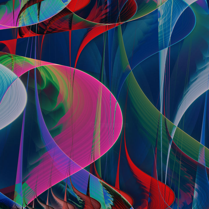 Digital Arts με τίτλο "Abstract Compositio…" από Angel Estevez, Αυθεντικά έργα τέχνης, 2D ψηφιακή εργασία